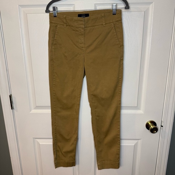 J. Crew Chino Straight Leg Pants - Tan Size 4 GUC - Picture 1 of 5